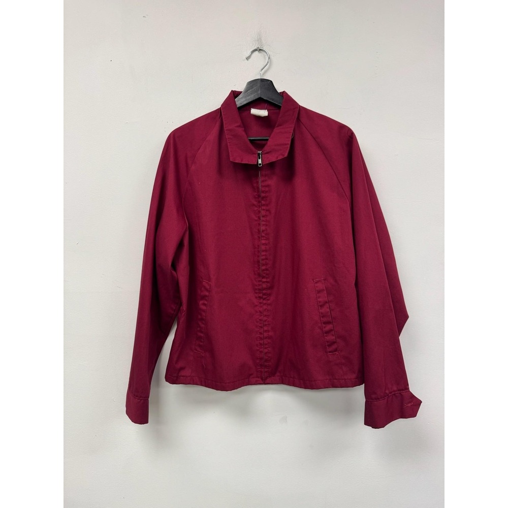 Vintage Westfield Wildcats Zip Jacket Mens Large Red Wildcat Country Coach 80s